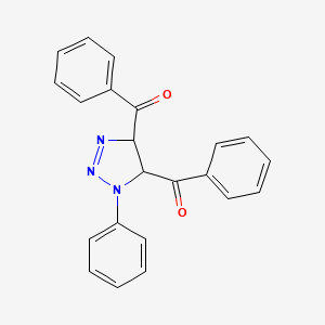 molecular formula C22H17N3O2 B15461874 (1-Phenyl-4,5-dihydro-1H-1,2,3-triazole-4,5-diyl)bis(phenylmethanone) CAS No. 61635-37-8