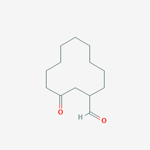 3-Oxocyclododecane-1-carbaldehyde