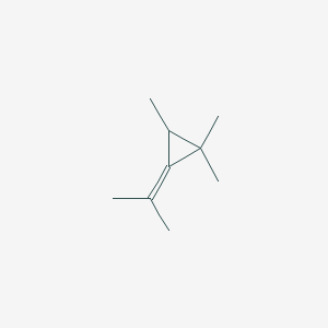 molecular formula C9H16 B15461907 1,1,2-Trimethyl-3-(propan-2-ylidene)cyclopropane CAS No. 61558-32-5