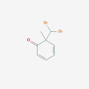 molecular formula C8H8Br2O B15461916 6-(Dibromomethyl)-6-methylcyclohexa-2,4-dien-1-one CAS No. 61279-06-9