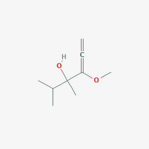 molecular formula C9H16O2 B15461940 4-Methoxy-2,3-dimethylhexa-4,5-dien-3-ol CAS No. 61186-68-3