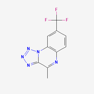 molecular formula C10H6F3N5 B15461979 4-Methyl-8-(trifluoromethyl)tetrazolo[1,5-a]quinoxaline CAS No. 61148-37-6