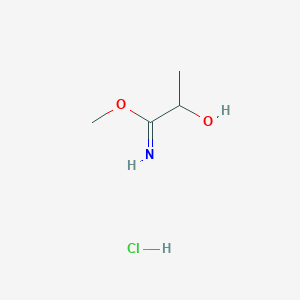 Methyl 2-hydroxypropanimidate;hydrochloride