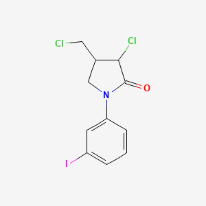 3-Chloro-4-(chloromethyl)-1-(3-iodophenyl)pyrrolidin-2-one