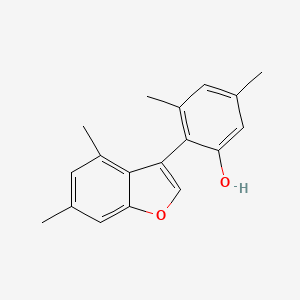 2-(4,6-Dimethyl-1-benzofuran-3-yl)-3,5-dimethylphenol