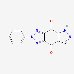 molecular formula C13H7N5O2 B15462046 2-Phenyl[1,2,3]triazolo[4,5-f]indazole-4,8(2H,5H)-dione CAS No. 61254-07-7