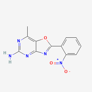 7-Methyl-2-(2-nitrophenyl)[1,3]oxazolo[4,5-d]pyrimidin-5-amine