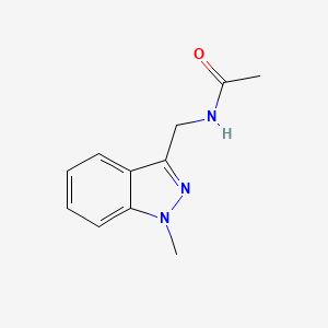 molecular formula C11H13N3O B15462101 N-[(1-Methyl-1H-indazol-3-yl)methyl]acetamide CAS No. 61322-43-8