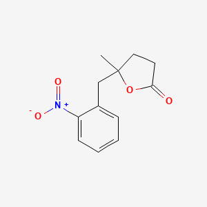 5-Methyl-5-[(2-nitrophenyl)methyl]oxolan-2-one