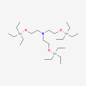 2-[(Triethylstannyl)oxy]-N,N-bis{2-[(triethylstannyl)oxy]ethyl}ethan-1-amine