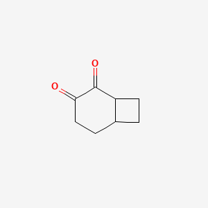 molecular formula C8H10O2 B15462145 Bicyclo[4.2.0]octane-2,3-dione CAS No. 61111-00-0