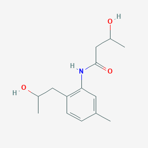 Butanamide, 3-hydroxy-N-[2-(2-hydroxypropyl)-5-methylphenyl]-