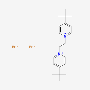 molecular formula C20H30Br2N2 B15462165 4-Tert-butyl-1-[2-(4-tert-butylpyridin-1-ium-1-yl)ethyl]pyridin-1-ium;dibromide CAS No. 61368-97-6