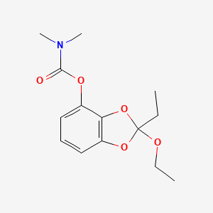 2-Ethoxy-2-ethyl-2H-1,3-benzodioxol-4-yl dimethylcarbamate