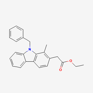 Ethyl (9-benzyl-1-methyl-9H-carbazol-2-yl)acetate