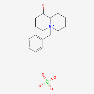 5-Benzyl-1-oxooctahydro-2H-quinolizin-5-ium perchlorate