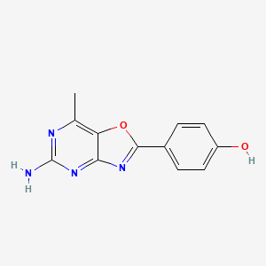 4-(5-Amino-7-methyl[1,3]oxazolo[4,5-d]pyrimidin-2(3H)-ylidene)cyclohexa-2,5-dien-1-one