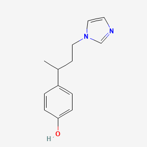 molecular formula C13H16N2O B15462228 4-[4-(1H-Imidazol-1-yl)butan-2-yl]phenol CAS No. 61292-85-1