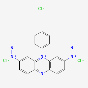 3,7-Bis(diazonio)-5-phenylphenazin-5-ium trichloride