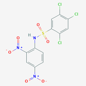 molecular formula C12H6Cl3N3O6S B15462349 2,4,5-Trichloro-N-(2,4-dinitrophenyl)benzene-1-sulfonamide CAS No. 61072-78-4