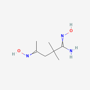 N'-Hydroxy-4-(hydroxyimino)-2,2-dimethylpentanimidamide