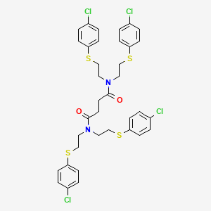 Butanediamide, N,N,N',N'-tetrakis[2-[(4-chlorophenyl)thio]ethyl]-