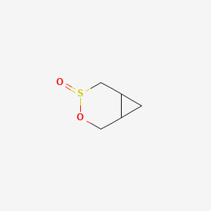 molecular formula C5H8O2S B15462402 3-Oxa-4lambda~4~-thiabicyclo[4.1.0]heptan-4-one CAS No. 61112-58-1