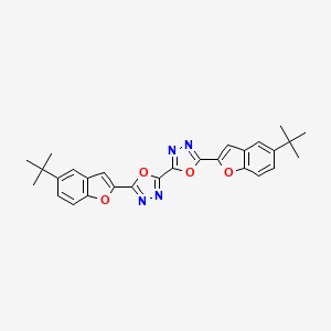 5,5'-Bis(5-tert-butyl-1-benzofuran-2-yl)-2,2'-bi-1,3,4-oxadiazole