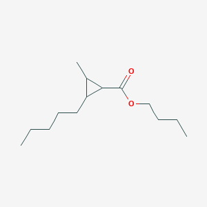 Butyl 2-methyl-3-pentylcyclopropane-1-carboxylate