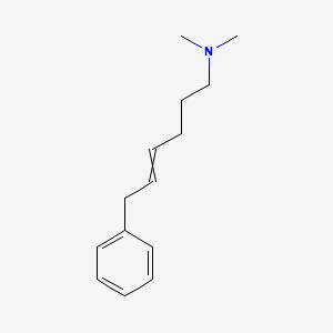 molecular formula C14H21N B15462488 N,N-Dimethyl-6-phenylhex-4-en-1-amine CAS No. 61308-45-0