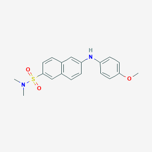 6-(4-Methoxyanilino)-N,N-dimethylnaphthalene-2-sulfonamide