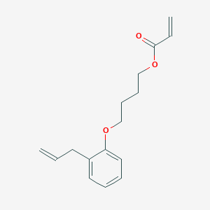 molecular formula C16H20O3 B15462509 4-[2-(Prop-2-en-1-yl)phenoxy]butyl prop-2-enoate CAS No. 61632-60-8