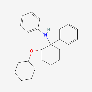 Benzenamine, N-[2-(cyclohexyloxy)-1-phenylcyclohexyl]-