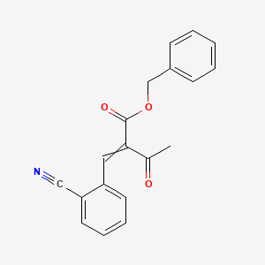 molecular formula C19H15NO3 B15462517 Benzyl 2-[(2-cyanophenyl)methylidene]-3-oxobutanoate CAS No. 61312-81-0