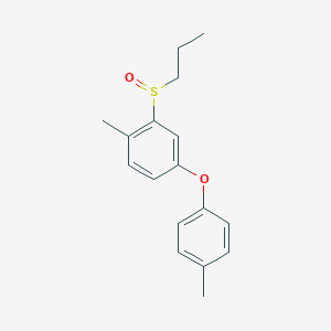 molecular formula C17H20O2S B15462580 1-Methyl-4-(4-methylphenoxy)-2-(propane-1-sulfinyl)benzene CAS No. 61166-58-3