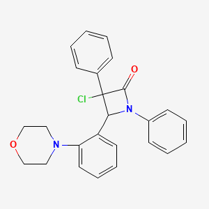 3-Chloro-4-[2-(morpholin-4-yl)phenyl]-1,3-diphenylazetidin-2-one