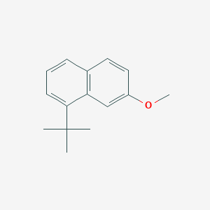 molecular formula C15H18O B15462619 1-tert-Butyl-7-methoxynaphthalene CAS No. 60683-42-3