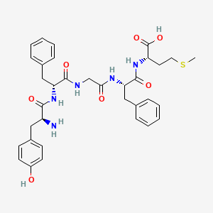 molecular formula C34H41N5O7S B15462626 L-Tyrosyl-D-phenylalanylglycyl-L-phenylalanyl-L-methionine CAS No. 61600-33-7