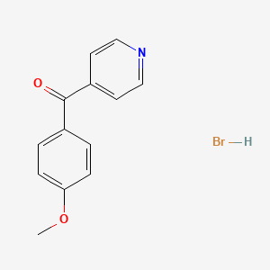 (4-Methoxyphenyl)(pyridin-4-yl)methanone--hydrogen bromide (1/1)