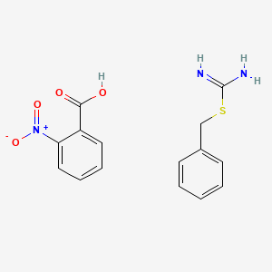 Benzyl carbamimidothioate;2-nitrobenzoic acid