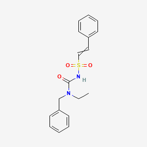 N-[Benzyl(ethyl)carbamoyl]-2-phenylethene-1-sulfonamide