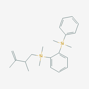 molecular formula C22H32Si2 B15462675 (2,3-Dimethylbut-3-en-1-yl){2-[dimethyl(phenyl)silyl]phenyl}dimethylsilane CAS No. 61211-88-9