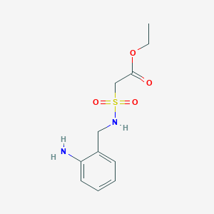 Ethyl {[(2-aminophenyl)methyl]sulfamoyl}acetate