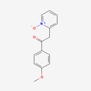 molecular formula C14H13NO3 B15462700 1-(4-Methoxyphenyl)-2-(1-oxo-1lambda~5~-pyridin-2-yl)ethan-1-one CAS No. 61395-14-0