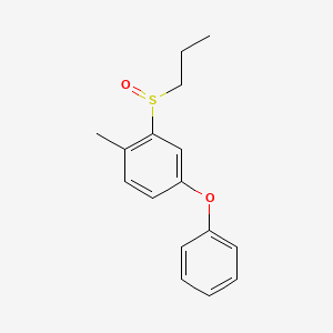 1-Methyl-4-phenoxy-2-(propane-1-sulfinyl)benzene