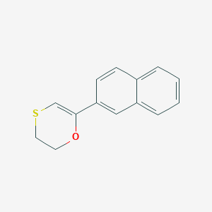 molecular formula C14H12OS B15462742 1,4-Oxathiin, 2,3-dihydro-6-(2-naphthalenyl)- CAS No. 61379-05-3