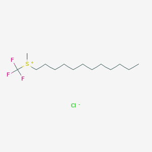 Dodecyl(methyl)(trifluoromethyl)sulfanium chloride