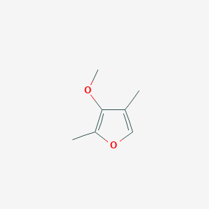 molecular formula C7H10O2 B15462790 3-Methoxy-2,4-dimethylfuran CAS No. 61186-76-3