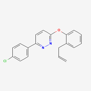 3-(4-Chlorophenyl)-6-[2-(prop-2-en-1-yl)phenoxy]pyridazine