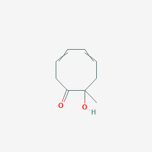 molecular formula C9H12O2 B15462863 8-Hydroxy-8-methylcycloocta-3,5-dien-1-one CAS No. 61173-55-5